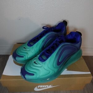 Nike Teal and Blue Sneakers